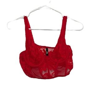New Red Aria Corset Bra Size Small
